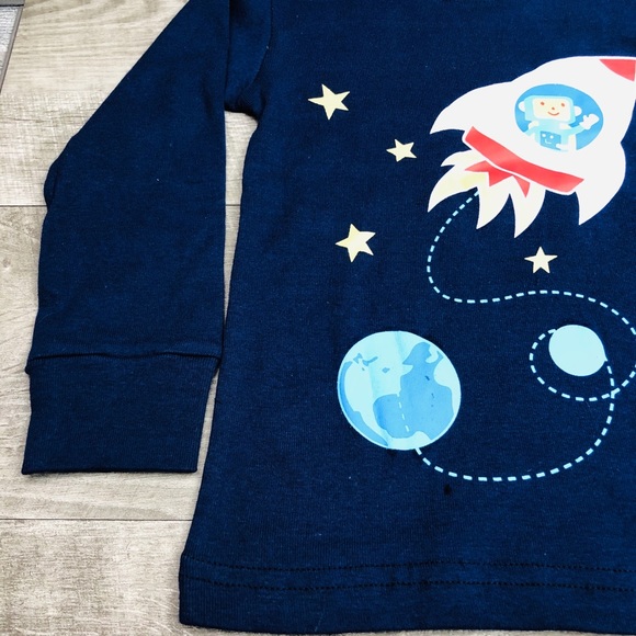 BOYS TODDLER ROCKET SHIP PIJAMAS - Picture 2 of 5